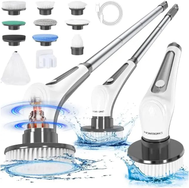 Brosse électrique de nettoyage sans fil + 9 têtes de brosse interchangeables Hydrolab France