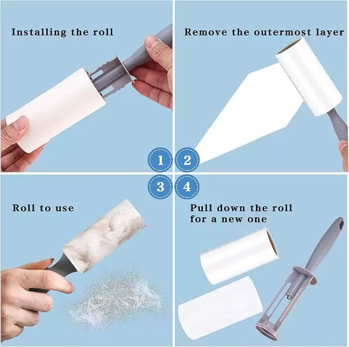 9 rouleaux anti poils chiens & chats Omtofo Hydrolab France