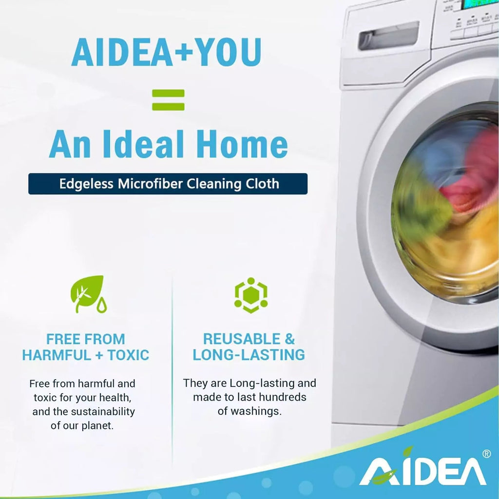 Lot de 12 Chiffons de Nettoyage en Microfibre AIDEA Hydrolab France