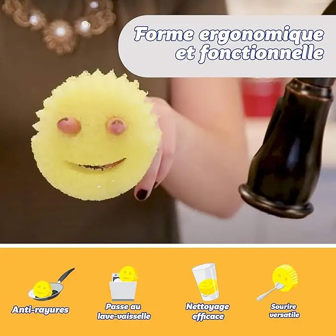 2 éponges lavables réutilisables - Scrub Daddy Hydrolab France