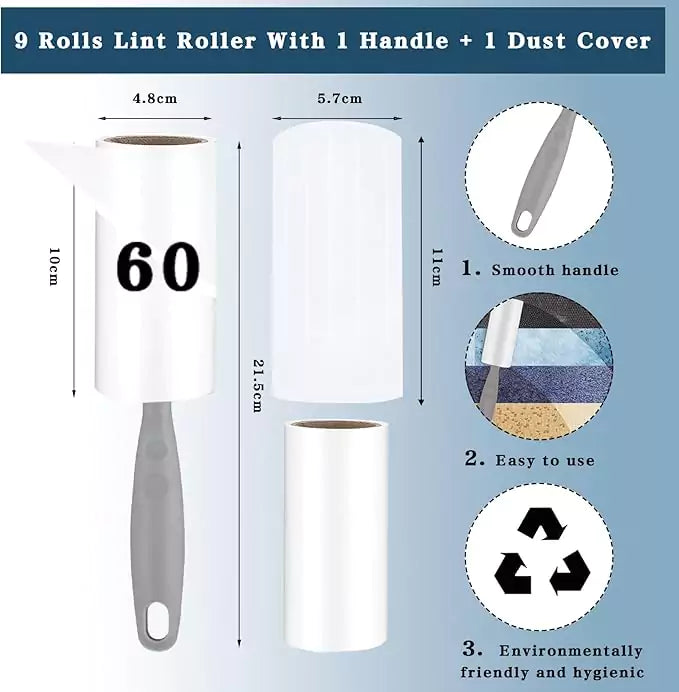 9 rouleaux anti poils chiens & chats Omtofo Hydrolab France